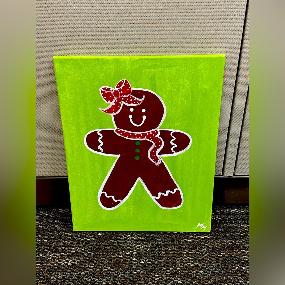Hand Made Gingerbread Girly paint.